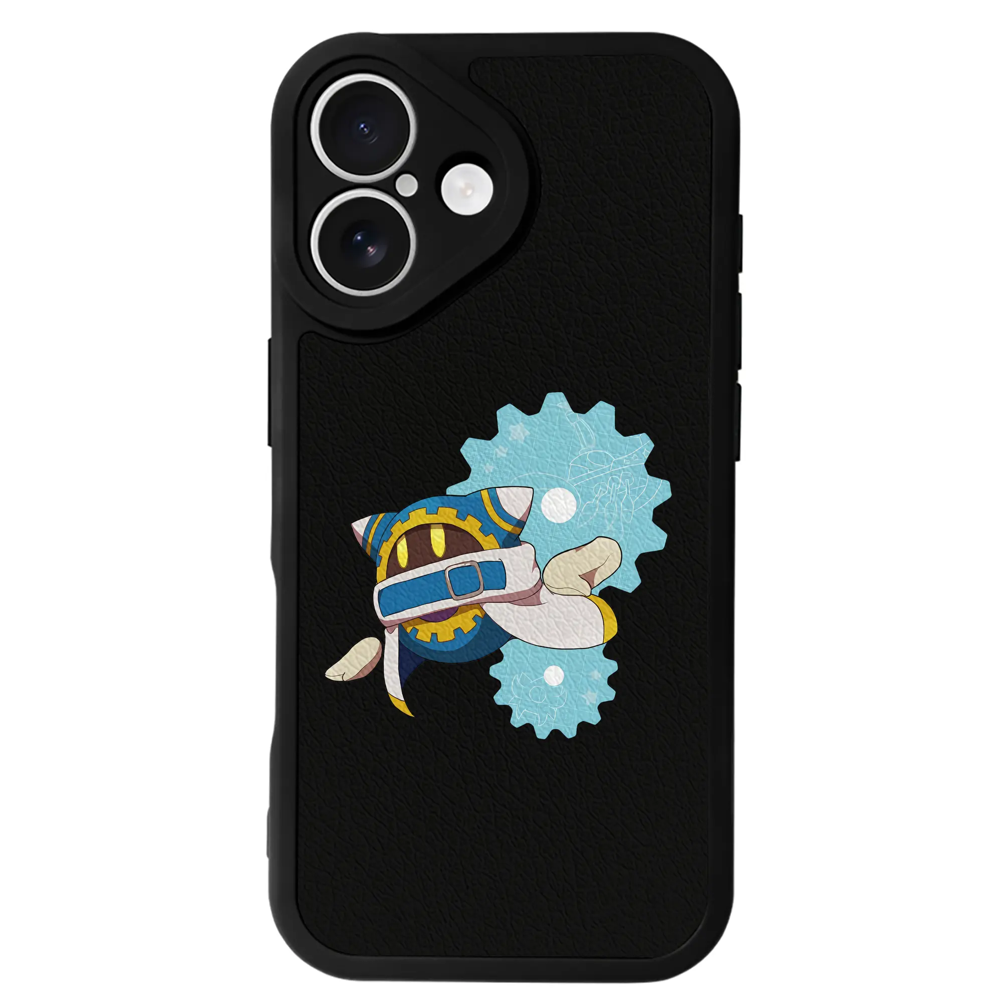 星のカービィ グッズ マホロア - IPhone 16シリーズ対応 ・ シリコンスマホケース ・ レザー調 ・ 高精度フィット ・ 耐衝撃 ・ ワイヤレス充電対応 ・ 精密カット